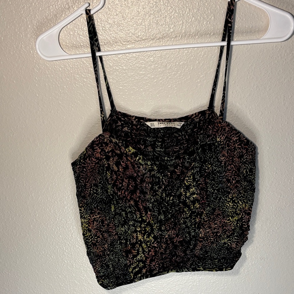 Zara Black Patterned Camisole -87sku